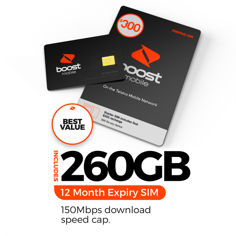 Boost Mobile Prepaid SIM Card | Unlimited Talk & Text | Choose Your Perfect  Plan Activation Kit | Pay As You Go I No Contracts