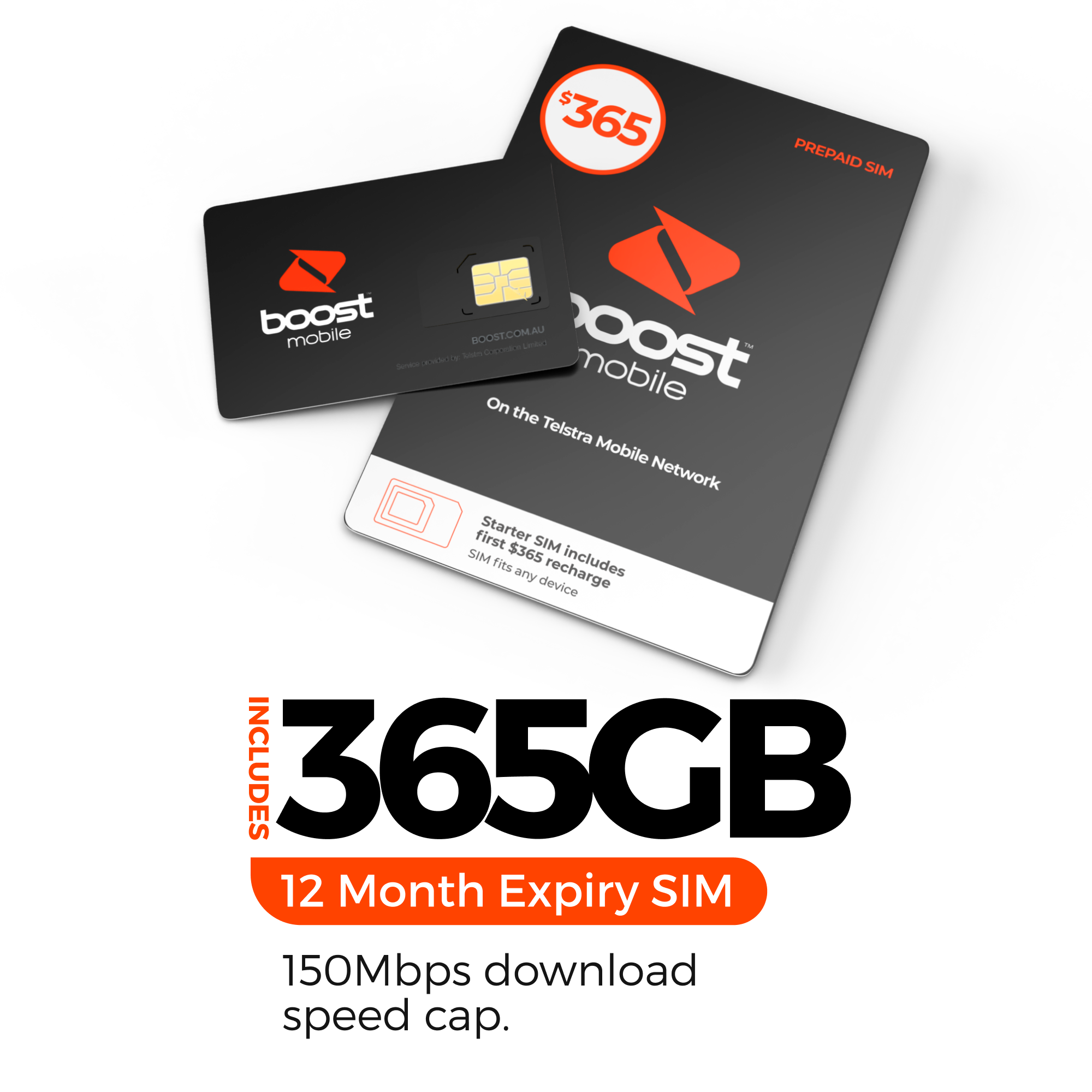 $365 Prepaid SIM - Boost Mobile