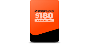 $180 Boost Mobile Prepaid SIM, on the Telstra Mobile Network, SIM fits any device