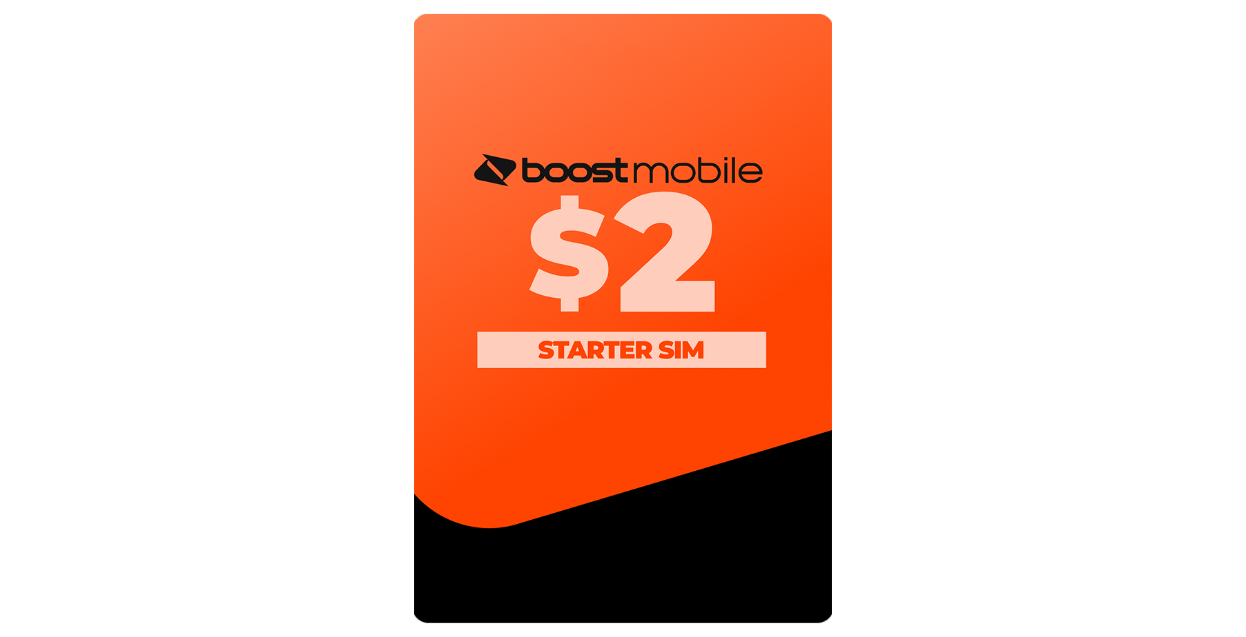 $2 Boost Mobile Prepaid SIM , on the Telstra Mobile Network, Recharge at an additional cost, SIM fits any device