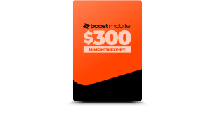 $300 Boost Mobile Prepaid SIM , on the Telstra Mobile Network, Starter SIM includes first $240 recharge, SIM fits any device