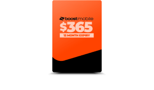 $365 Boost Mobile Prepaid SIM, on the Telstra Mobile Network, SIM fits any device